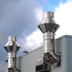 Chapeau conduit de cheminée industrielle en Inox - 4