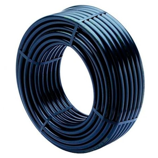 Tuyau polyéthylène noir PE d'irrigation Ø 25 mm 8 kg/bars L.50 m - 1