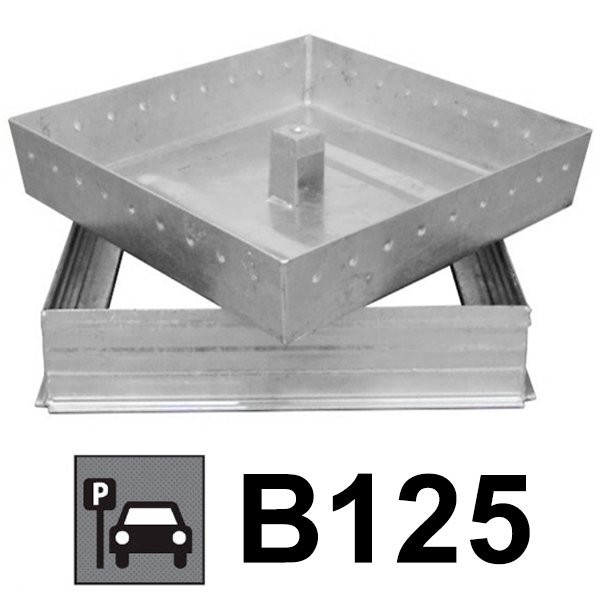 Couvercle regard à carreler acier galvanisé 50x50 - 1 Couvercle regard à carreler acier galvanisé 50x50 - 1