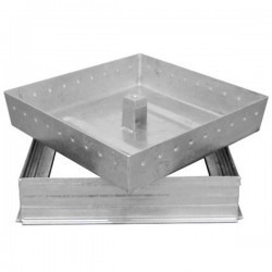 Couvercle regard à carreler acier galvanisé 50x50 - 2