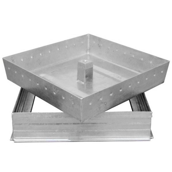 Couvercle regard à carreler acier galvanisé 50x50 - 2 Couvercle regard à carreler acier galvanisé 50x50 - 2