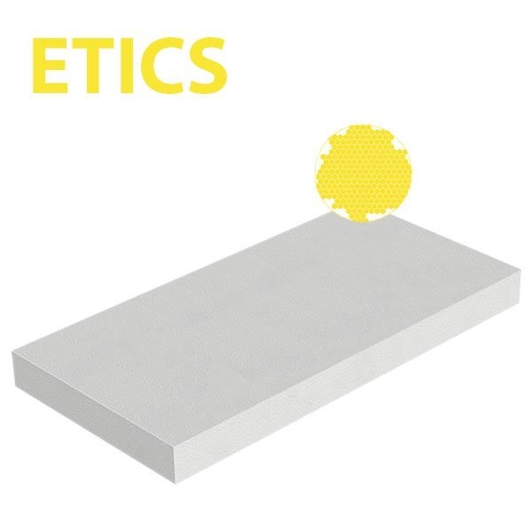 Plaque polystyrène expansé PSE ETICS 20kg/m3 1000x500x40 R 1,11 - 1