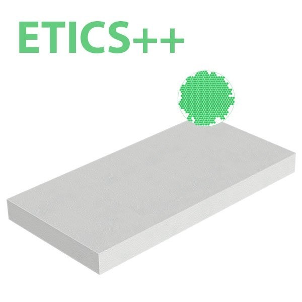 Plaque polystyrène expansé EPS ETICS++ 30kg/m3 1000x500x40 R 1,21