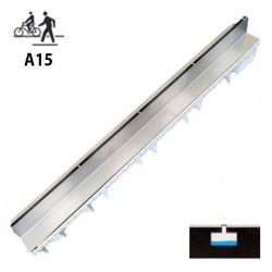 Caniveau à fente Inox et PVC drainage centré A15 100 x 12,3 x 3 cm - 1