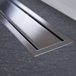 Caniveau de douche italien PREMIUM LINE réversible Inox ou à carreler 55cm - 1