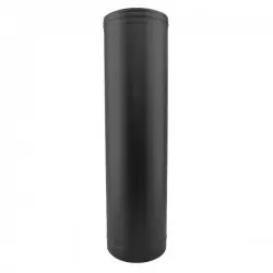 Tuyau Inox simple paroi noir-anthracite 1 m - 1