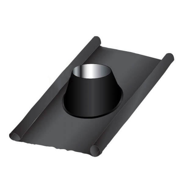 Solin en plomb et Inox pente 5º/40º noir-anthracite - 1