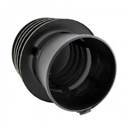 Chapeau anti-refoulement saturne Inox simple paroi noir-anthracite - 2