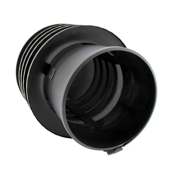 Chapeau anti-refoulement saturne Inox simple paroi noir-anthracite - 2