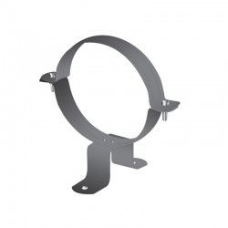 Collier Support Fixation Giratoire Inox Gris Anthracite