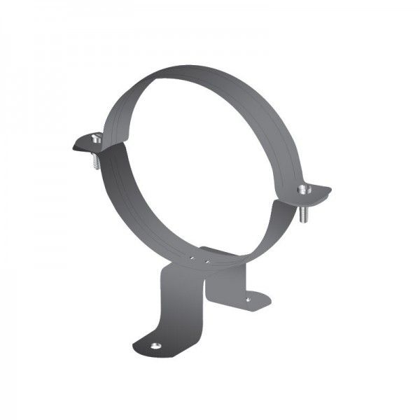 Collier Support Fixation Giratoire Inox Gris Anthracite
