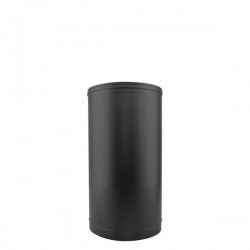 Tuyau Inox simple paroi noir-anthracite 33 cm - 1