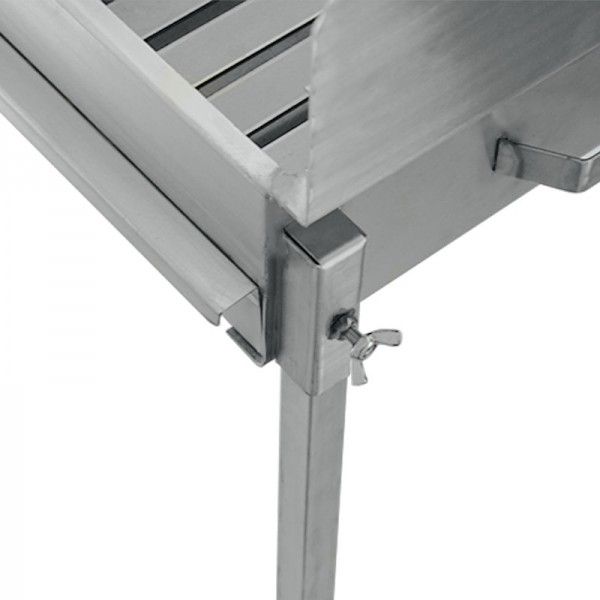 Barbecue grill BLAZE sur pied à charbon Acier Inoxydable 60x40 - 3
