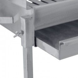 Barbecue grill BLAZE sur pied à charbon Acier Inoxydable 60x40 - 9