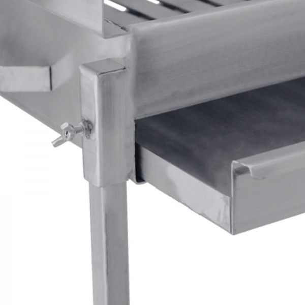 Barbecue grill BLAZE sur pied à charbon Acier Inoxydable 60x40 - 9