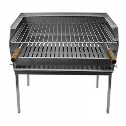 Barbecue grill BLAZE sur pied à charbon Acier Inoxydable 80x40 - 4
