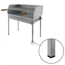 Barbecue grill sur pied à charbon acier inoxydable 50x40 - 6
