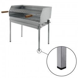 Barbecue grill BLAZE sur pied à charbon Acier Inoxydable 80x40 - 5