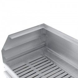 Barbecue grill à poser acier inoxydable 60x40, détaille du grill et du pose grille.