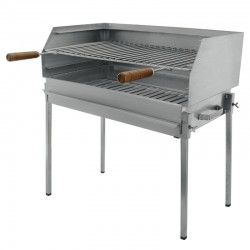 Barbecue grill BLAZE sur pied à charbon Acier Inoxydable 60x40 - 2