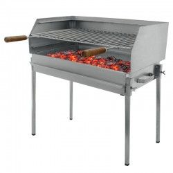 Barbecue grill BLAZE sur pied à charbon Acier Inoxydable 70x40 - 1