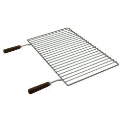 Grille barbecue BBQ Inox double manche 46x33 - 1