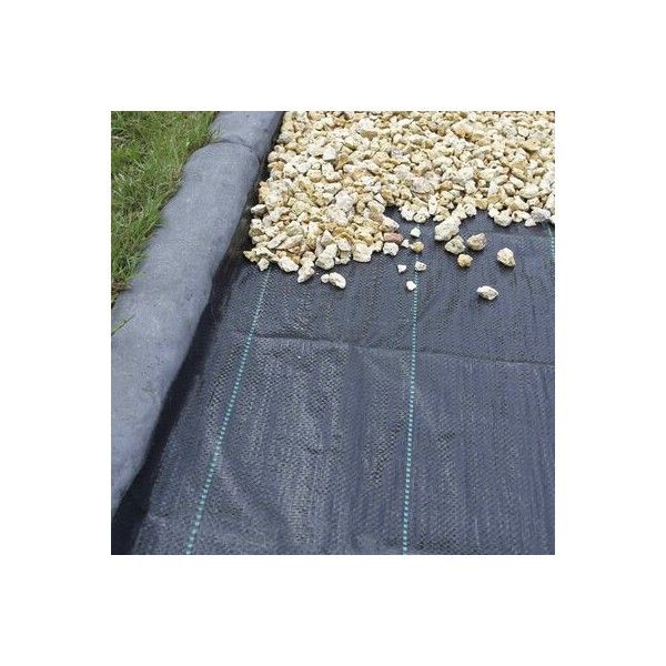 Toile agricole anti-herbes noir PEHD 100g 1x50m - 6