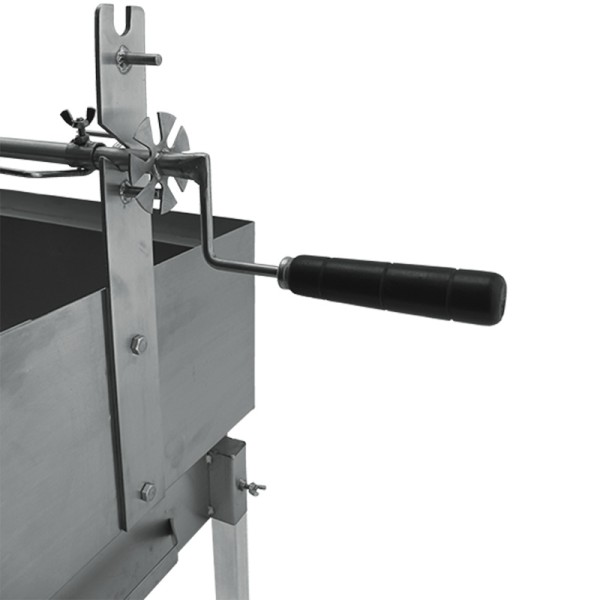 Barbecue à charbon Blaze Inox TourneBroche rotatif 60x40 - 6