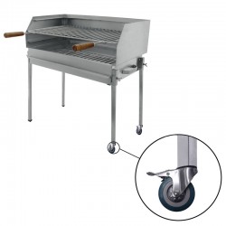 Barbecue grill sur pied à charbon acier inoxydable 50x40 - 7