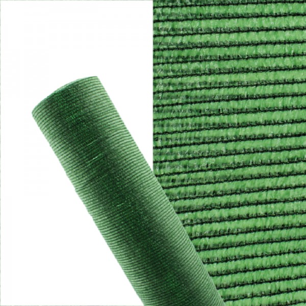 Voile d'ombrage filet vert claire PEHD 90g 2x50m - 1