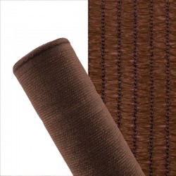 Voile d'ombrage filet marron PEHD 120g 1,5x50m - 1