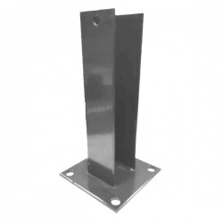 Base métallique gris foncé...