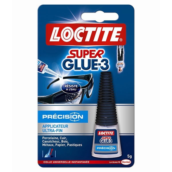 Colle instantanée - Loctite - SuperGlue-3 - PRÉCISION Colle instantanée - Loctite - SuperGlue-3 - PRÉCISION