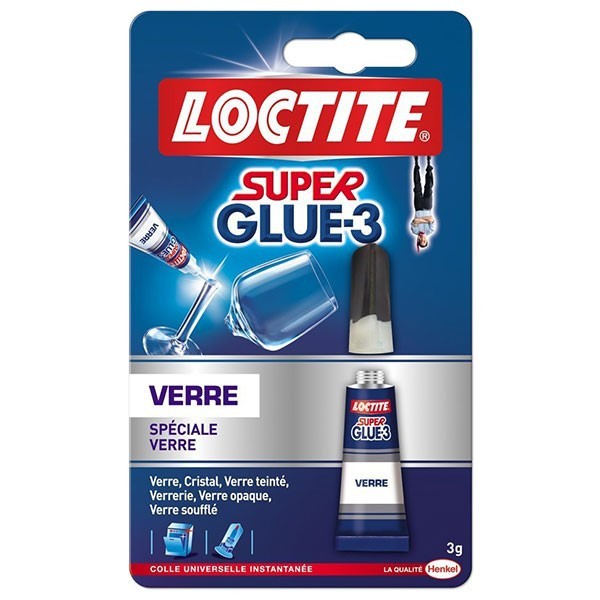 Colle instantanée - Loctite - SuperGlue-3 - SPÉCIAL VERRE
