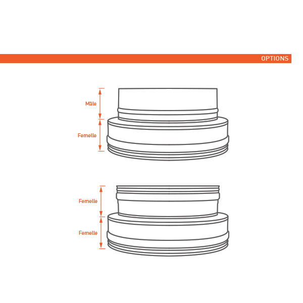 Adaptateur double paroi » simple paroi - 3