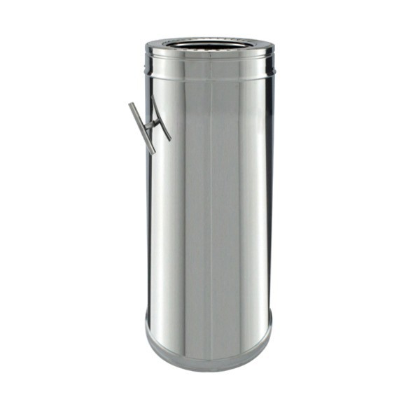 Conduit Inox double paroi isolé - Tuyau 50Cm Conduit Inox double paroi isolé - Tuyau 50Cm