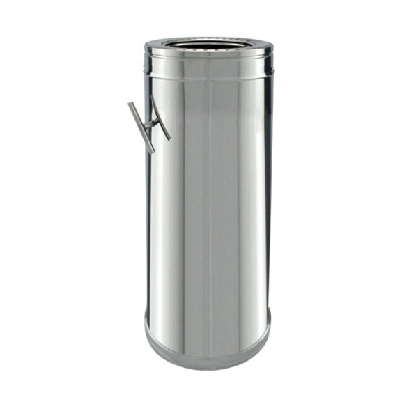 Conduit Inox double paroi isolé Tuyau à clapet 50cm - 1