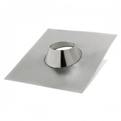 Solin Aluminium-Inox Avec Collerette Pente 5º/40º