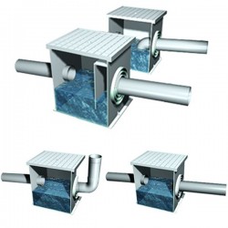 Regard sol en polypropylène PP + grille LUX piéton 30x30 cm - 3