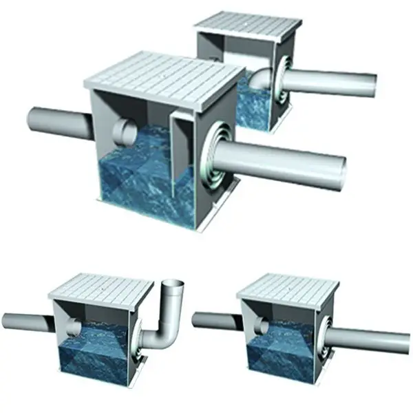 Regard sol en polypropylène PP + grille LUX piéton 40x40 cm - 3 Regard sol en polypropylène PP + grille LUX piéton 40x40 cm - 3