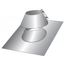 Solin 90º aluminium-Inox avec collerette - 4